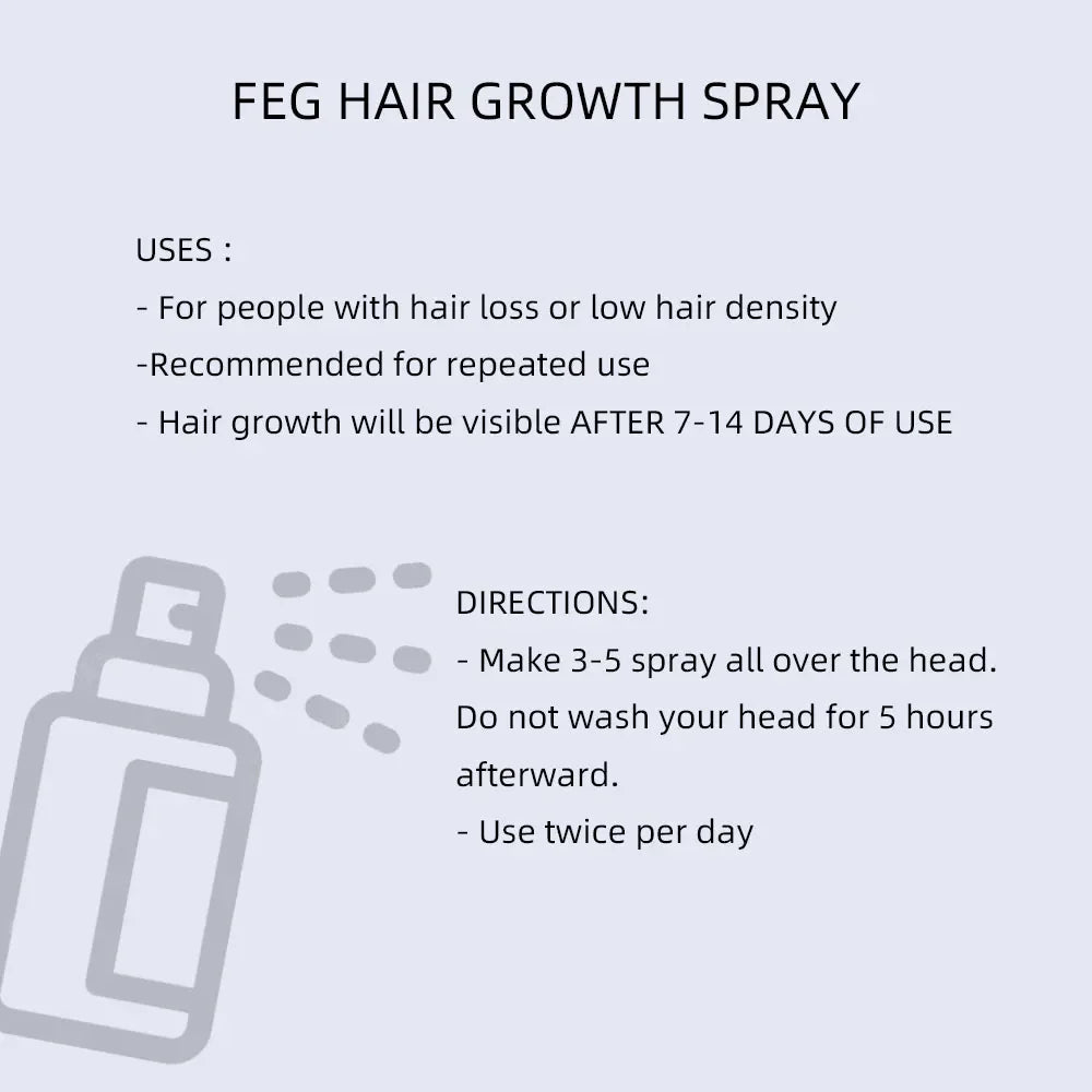 🌟 FEG Plus Hair Spray 🌟